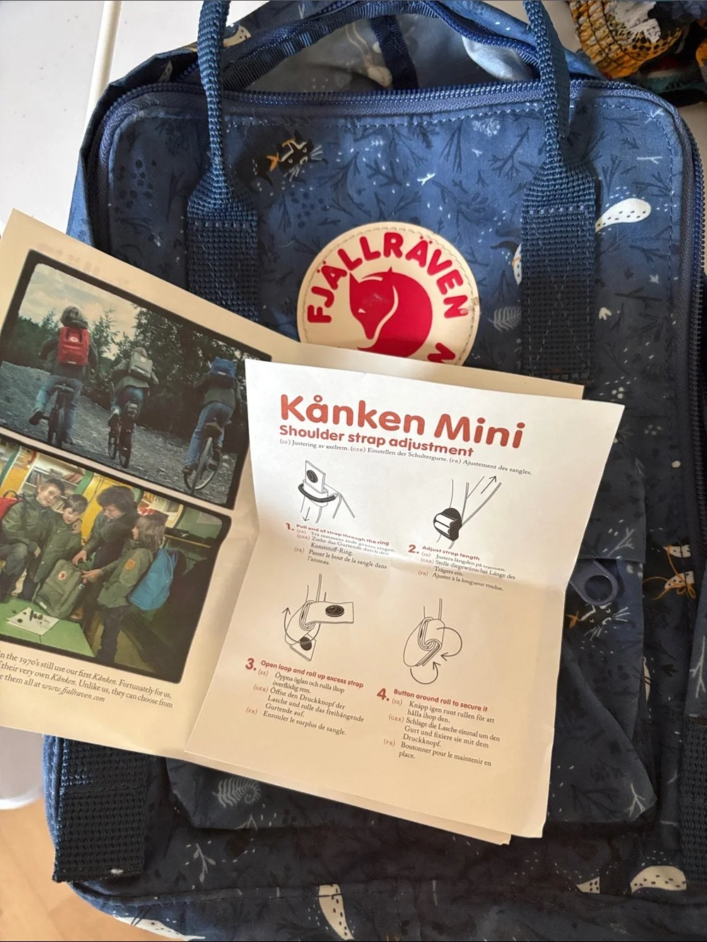 Fjallraven Kanken Mini Backpack special edition with Cecilia Heikkila Print